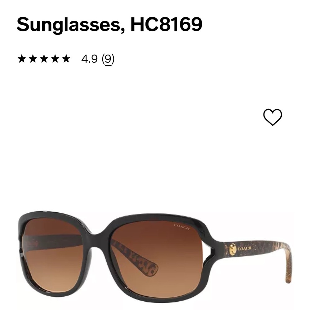 Coach sunglasses! Barely worn, comes with case and cleaner.